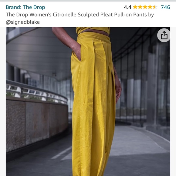 Pleated Pull-on Pants - Picture 5 of 8